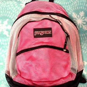 Retro Jansport Mesh Backpack